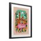 Stupell Industries Floral Bordered Florence Framed Print Under Glass, design by Yen